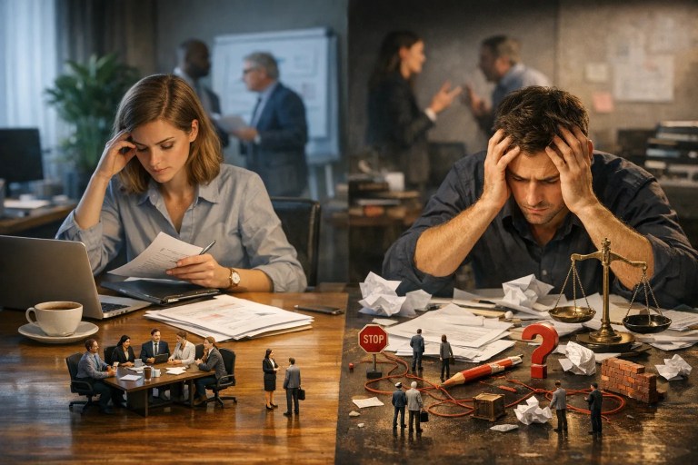 HR operations team analyzing common HR problems and implementing proven fixes to improve workflow